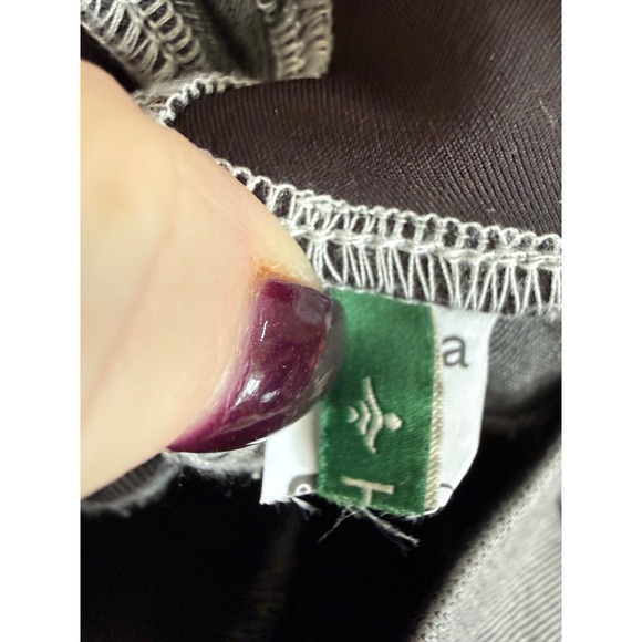 Halara XL Tall Wide Leg Jeans Grey White Stripe Denim Pants Athleisure - Picture 8 of 9